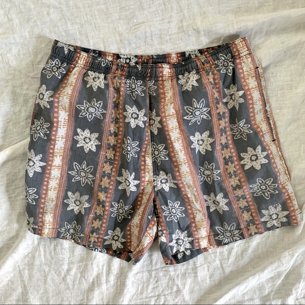 Vintage 90’s Abstract Givenchy Men’s Swim Trunks Sz L